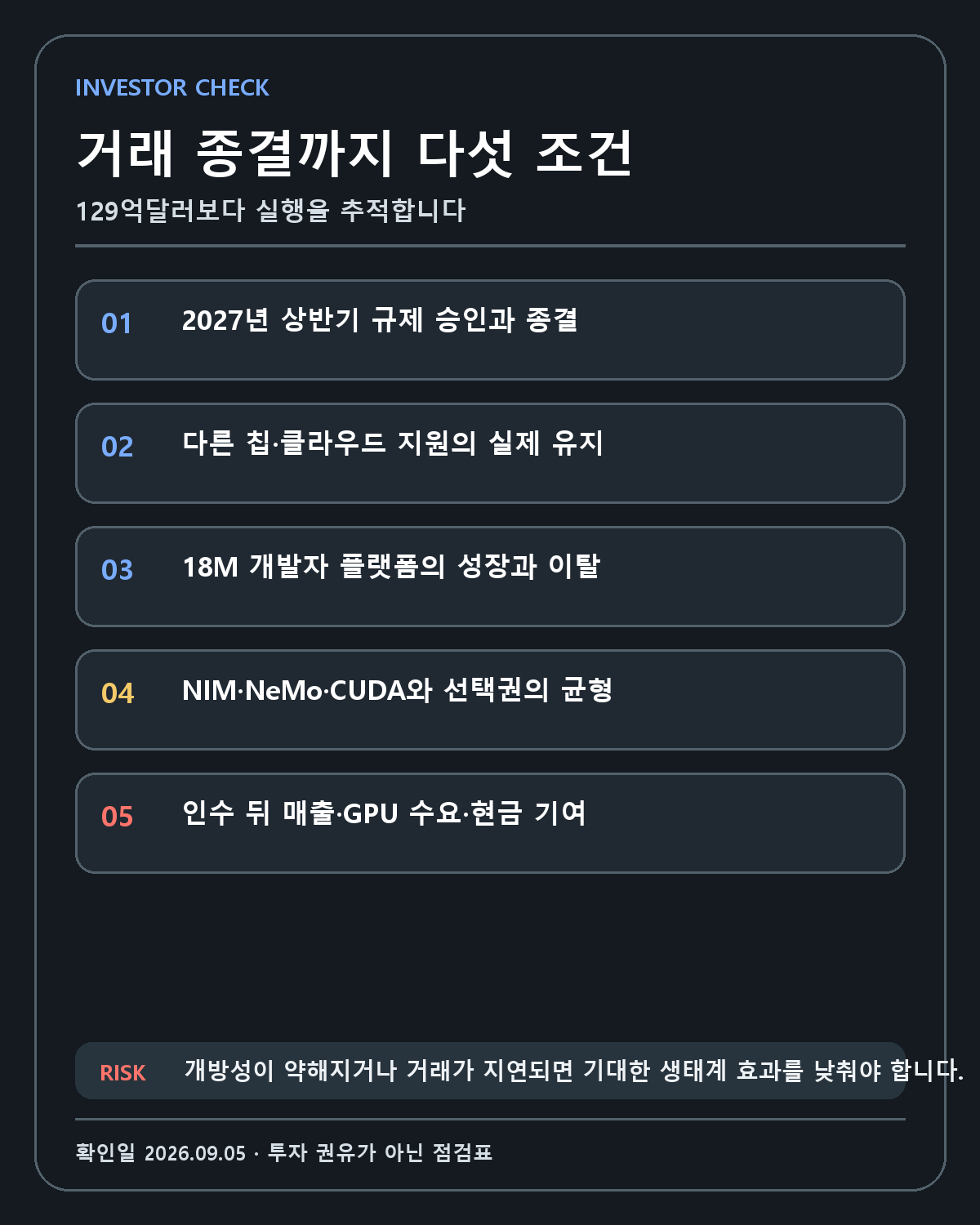 NVIDIA Hugging Face 인수 후 확인할 조건